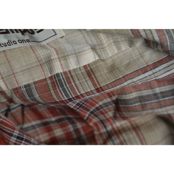 Vintage 1980s Campus Studio One Plaid Shirt - Long Sleeve - Picture 4 of 9